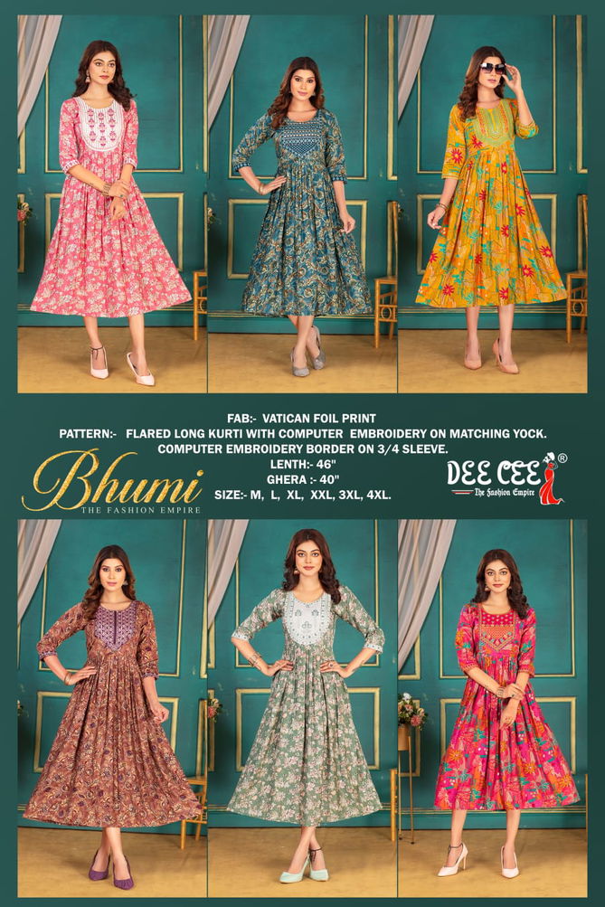 Bhumi By Deecee Designer Printed Kurti Wholesale Shop In Surat